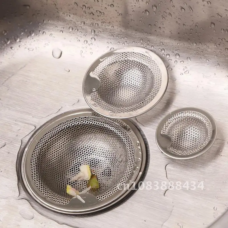 

Small/Medium/Large Steel Bathtub Hair Stopper Catcher Shower Drain Filter Hole Trap Kitchen Metal Sink Strainer