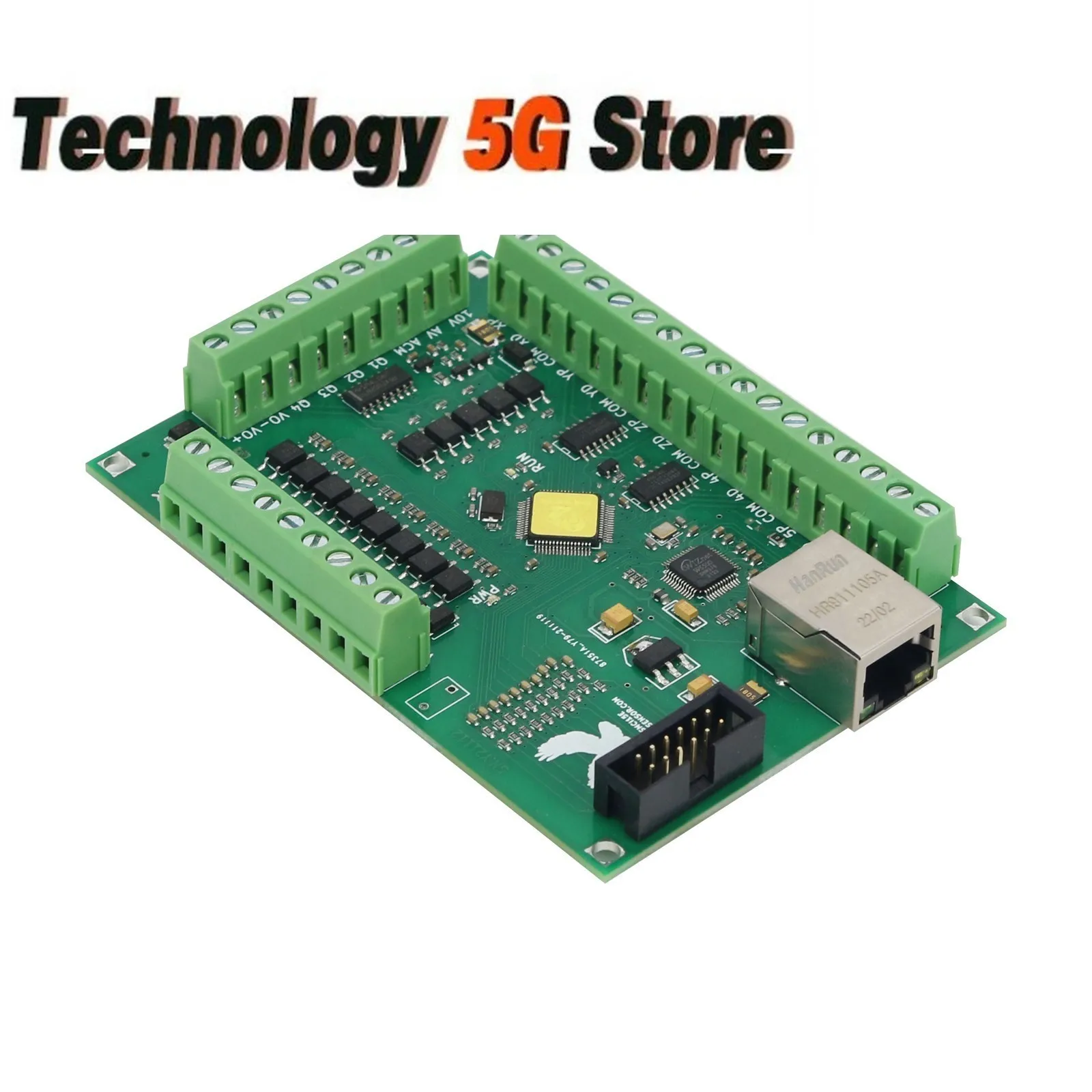 5-Axis Ethernet Motion Card Mach3 Breakout Board CNC Controller Board for Industrial CNC Milling Machine Engraver