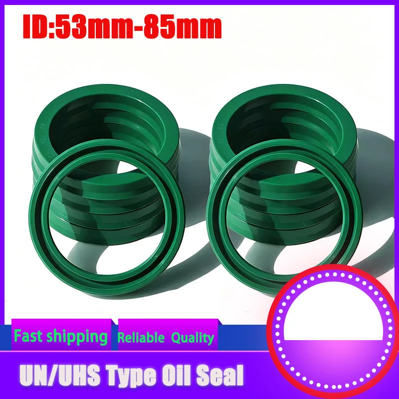 

1pcs-Polyurethane Green Hydraulic Cylinder Seal Ring Corrosion Resistant High Pressure Oil Seal for Engineering Machinery