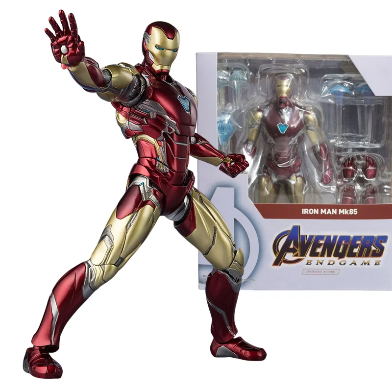 アベンジャーズアイアンマン MK47 MK85 アクションフィギュア可動手作りモデル収集デスクトップ装飾おもちゃ子供フェスティバルギフト