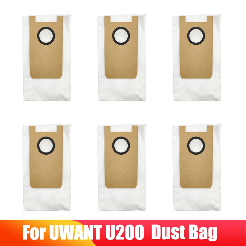 Replacement Dust Bags For UWANT U200 Robotic Vacuum Cleaer Big Capacity High Quality Non-woven Dust Bags Spare Parts Accessories