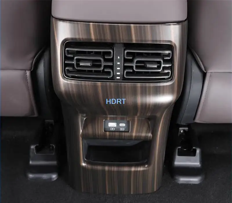 Interior Accessories For BYD Frigate 07 Corvette 07 2023 + Car Styling Peach Wood Outlet Center Control Sticker Gear Shift Panel