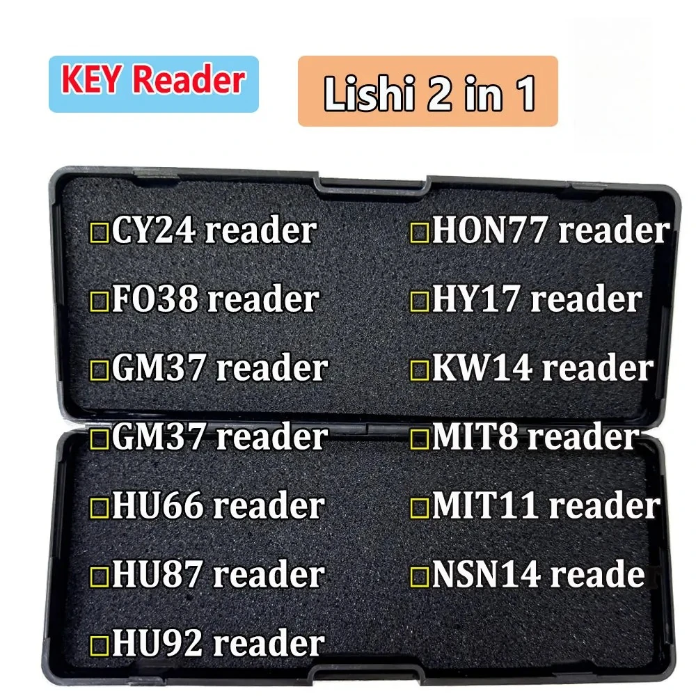 Lishi Ign 2 in 1 Tool for Ignition HU162T(9) HYN11 ISU5 MAZ24 MIT8 MIT11 NSN14 TOY43 TOY43R TOY43AT Locksmith Tool for Car Key