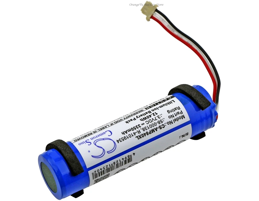 Replacement 3.7V 3350mAh Speaker Battery 58-000138 R-41019534 for Amazon PW3840 PW3840KL Tap
