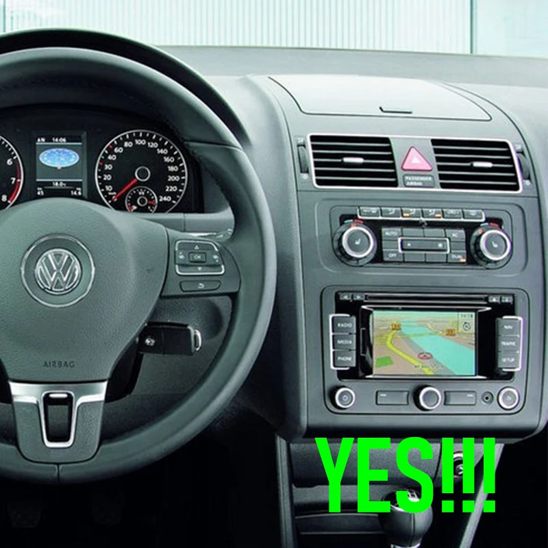 9'' For VW Touran 2003-14 Car Radio 4G SIM Google Map GPS Reversing Image Stereo BT Camera Android 15 Auto Carplay FM Navi Wifi