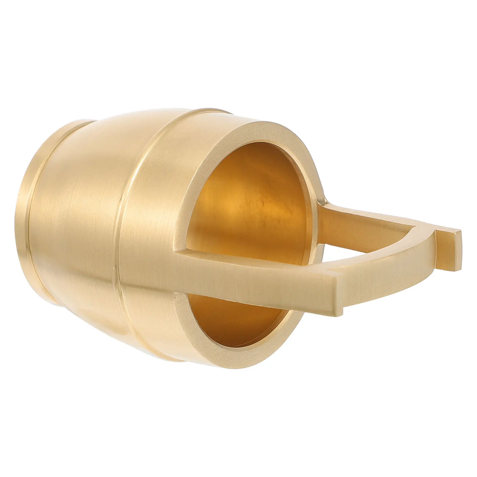 

Pure Brass Bucket Ornament Unique Craft Decor Desktop Style Golden Non-Fading Creative Retro Bucket Brass Craft