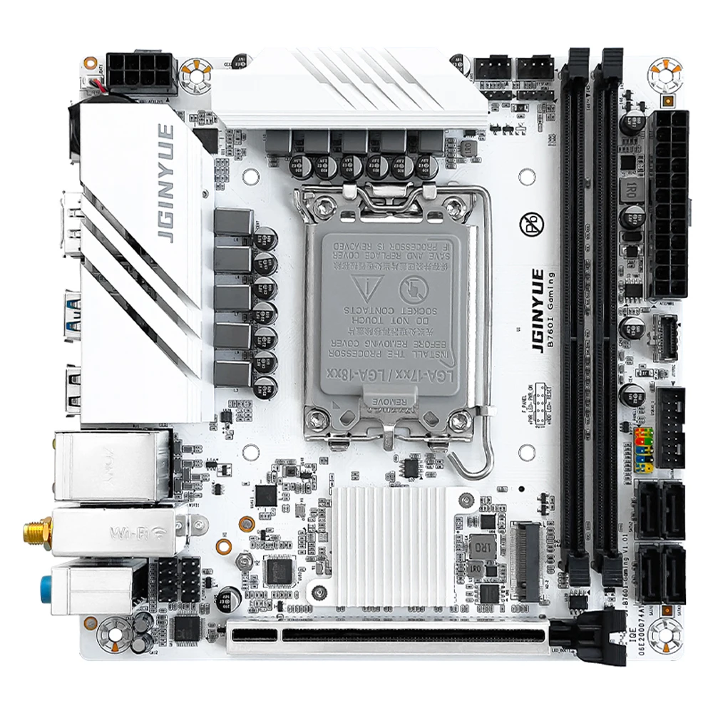 Imagem -02 - Itx Motherboard Grupo Q0wl Intel I313100 es 2*16gb Suporte Ddr4 Uhd Graphics 770 Nvme M.2 Sata3.0 Jginyue-b760i