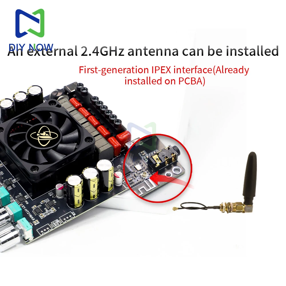 Subwoofer Amplifier Board DC 12-42V XY-HT21MAX Upgraded Version 2.1-Channel Bluetooth Amplifier Board 200W*2+400W TPA3223