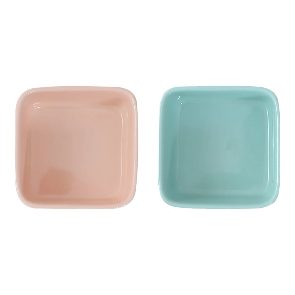 

2pcs Ceramic Pet Food Bowl Orange Blue Anti Tip Easy Bowls for Hamster Chinchilla Small Pets Accessories Household Feeding