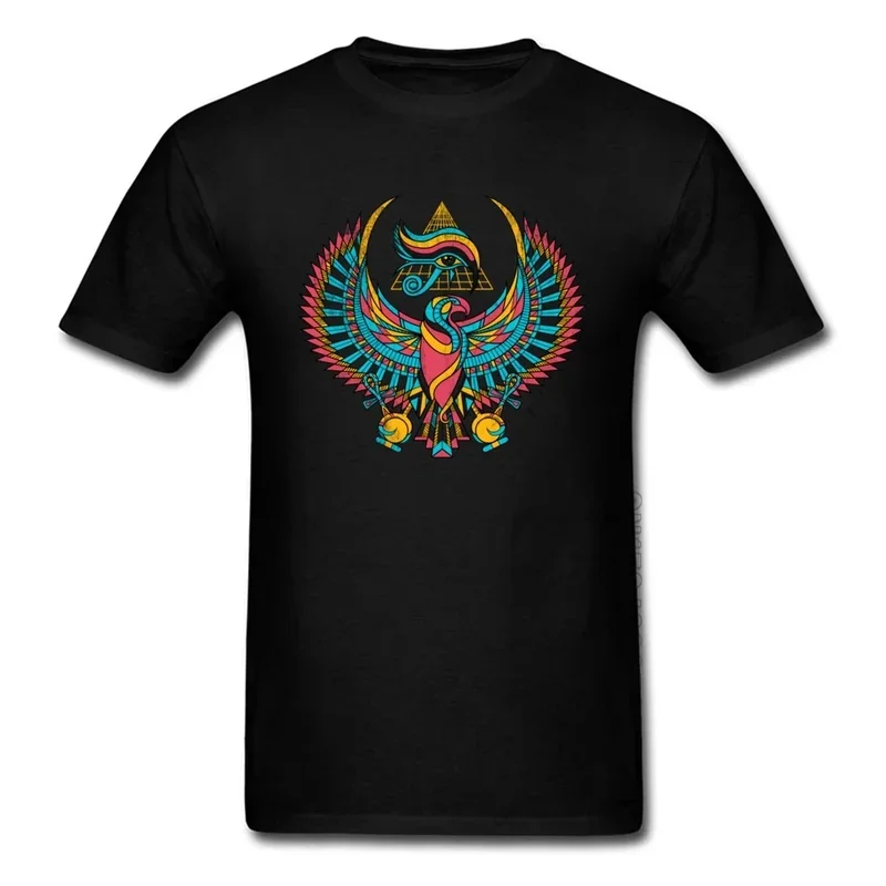 

Myth The Eye of Horus Tshirts Short Sleeve Faddish Men T Shirt Crewneck Pure Cotton Tops T Shirt Geek Tee-Shirts for Men