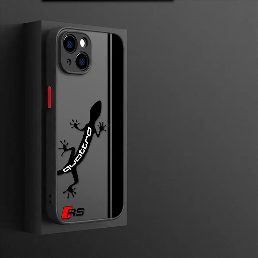 Phone Case for Apple iPhone 13 Pro 16 Pro 11 Pro Max 15 Pro Max 7 8 SE 12 Mini XR XS X 14 6s 16e SE TPU Cover Luxury Car A-AudiS view 2