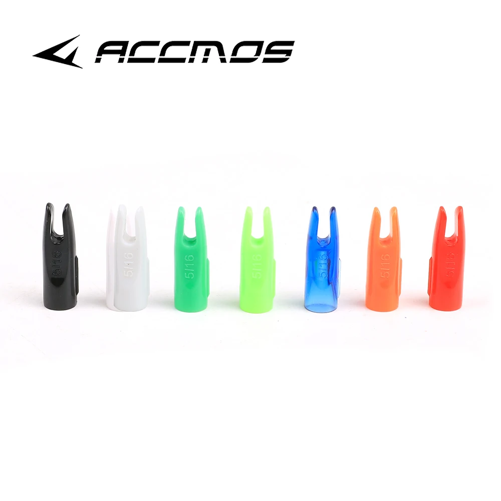 50pcs/100pcs Arrow Nock Archery Nocks 5/16 OD 8mm Shooting Hunting Arrow Shaft Accessories