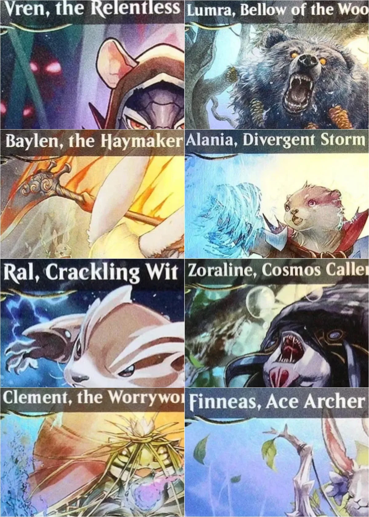 

RaisedFoil (Ral, Crackling Wit/Baylen, the Haymaker) Magical Proxy Cards Top Quality Gathering Board Trading Cards Proxy