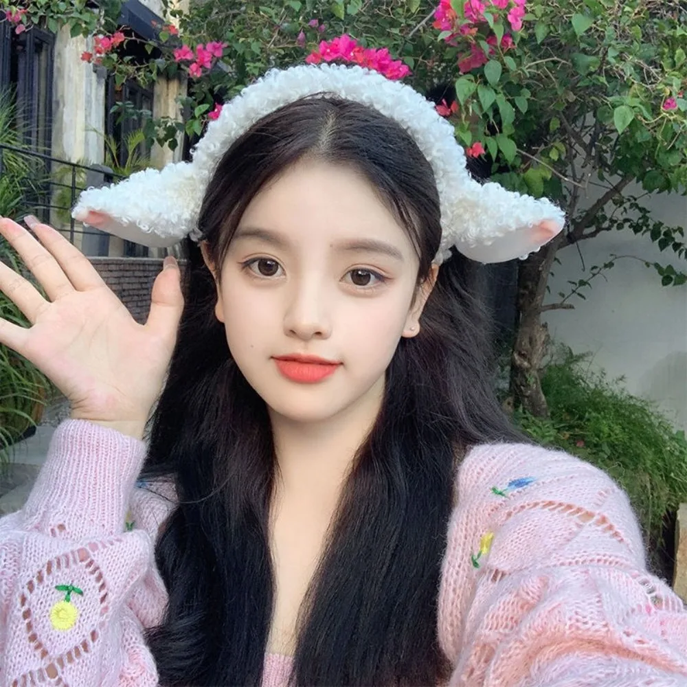 패션 미끄럼 방지 양귀 머리띠 귀여운 헤어 액세서리 헤어 후프 여성 소녀용 귀여운 만화 헤어밴드