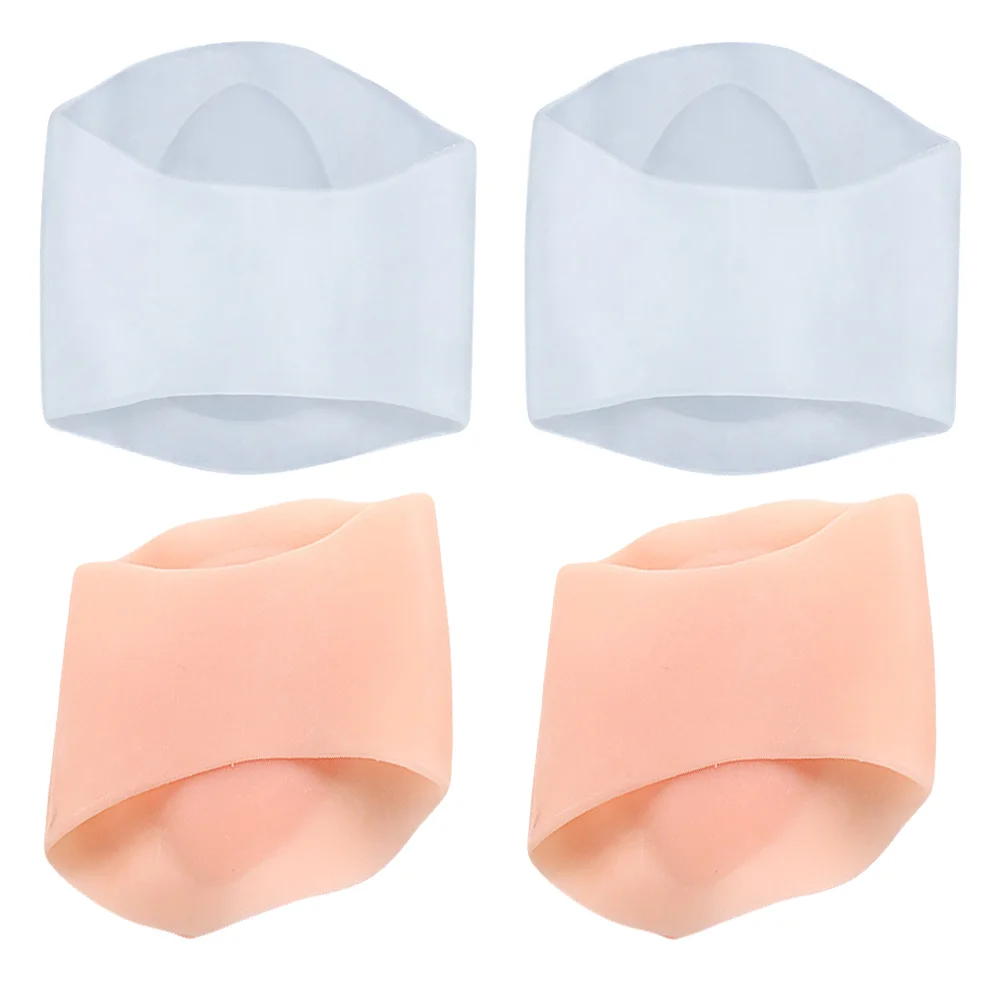 

2 Pairs Tape Silicone Arch Support Brackets Foot Pad Heel Orthotics Massage Men's Gel Insoles