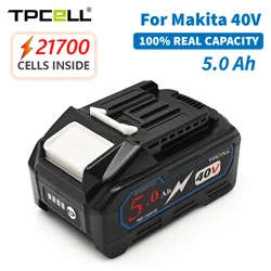 TPCELL 18V 4AH/5AH dla Makita 40V 21700 akumulator elektronarzędzia zamiennik litowo-jonowy dla wkrętarki 40 V z bms