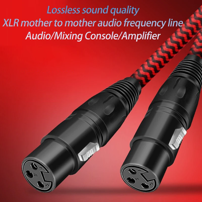 New 3-Pin Xlr Audio Extension Cable Xlr Female To Female Balanced Cable, Mixing Console Microphone Extension Cable