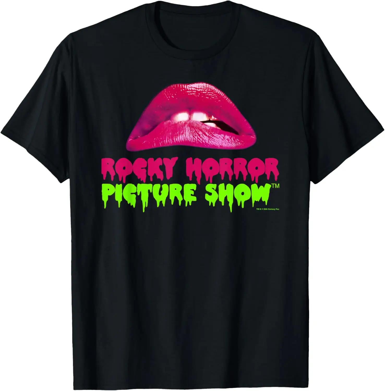 Iconic Red Lips Movie Logo T-Shirt Fun 100% Cotton Short-Sleeve Shirt – A Gift For Halloween Or Christmas.