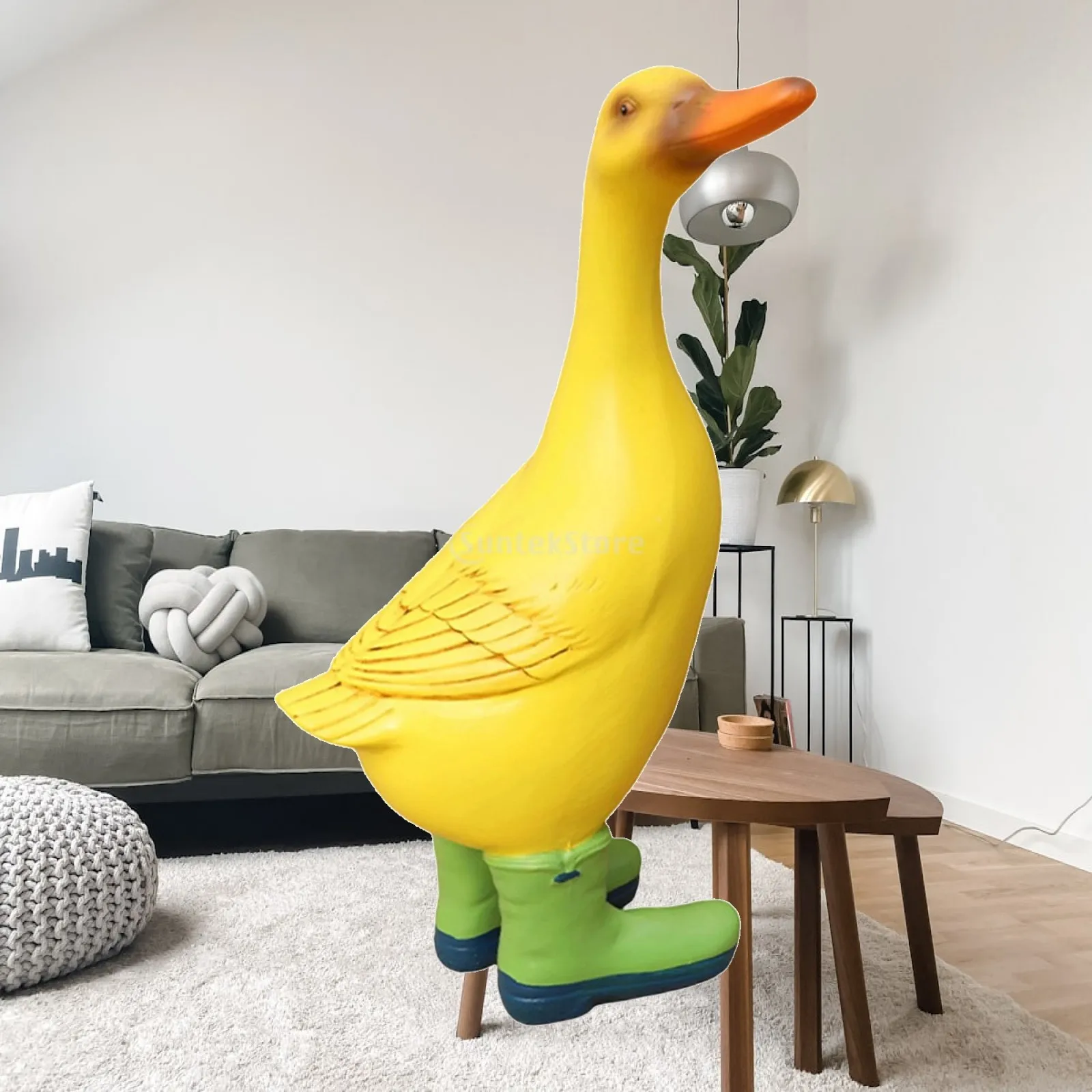 Garden Duck Statue, Decorative, Gift Collectible, Animal Figurine, Outdoor Decoration, Resin Sculpture for Lawn Patio Outside