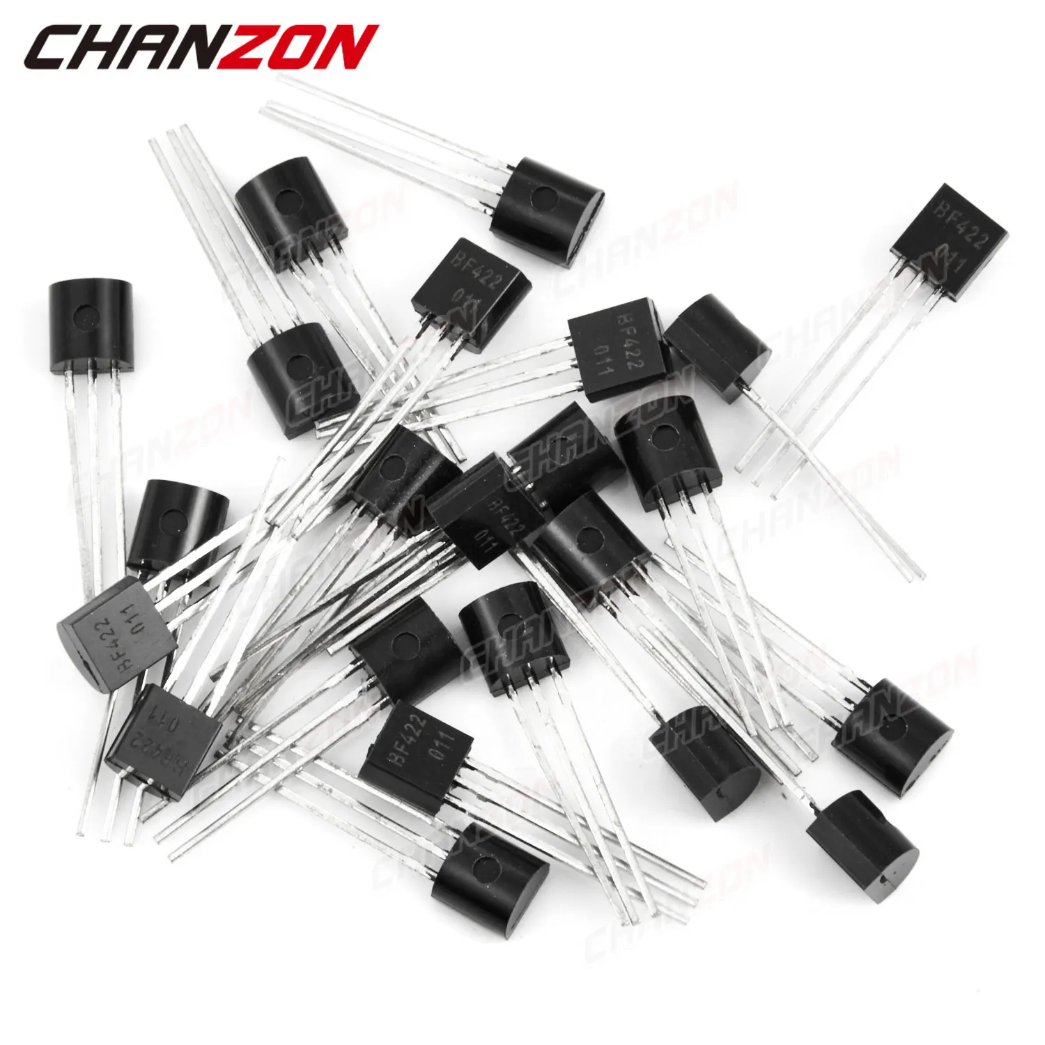 100Pcs BF422 TO-92 NPN Transistor Bipolar Junction BJT Triode Tube Fets 100mA 250V BF 422 Integrated Circuits