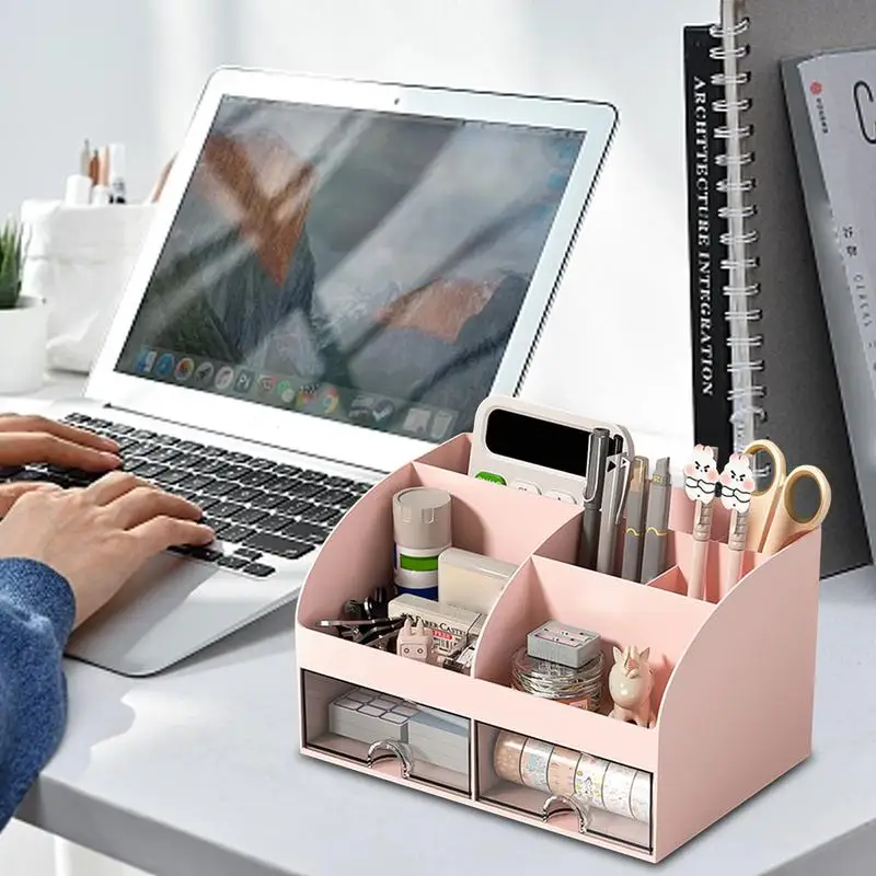 Настольный органайзер для хранения, коробка, органайзер для макияжа, настольный органайзер для хранения, гладкая и прочная семейная коробка, Многоуровневая коробка для
