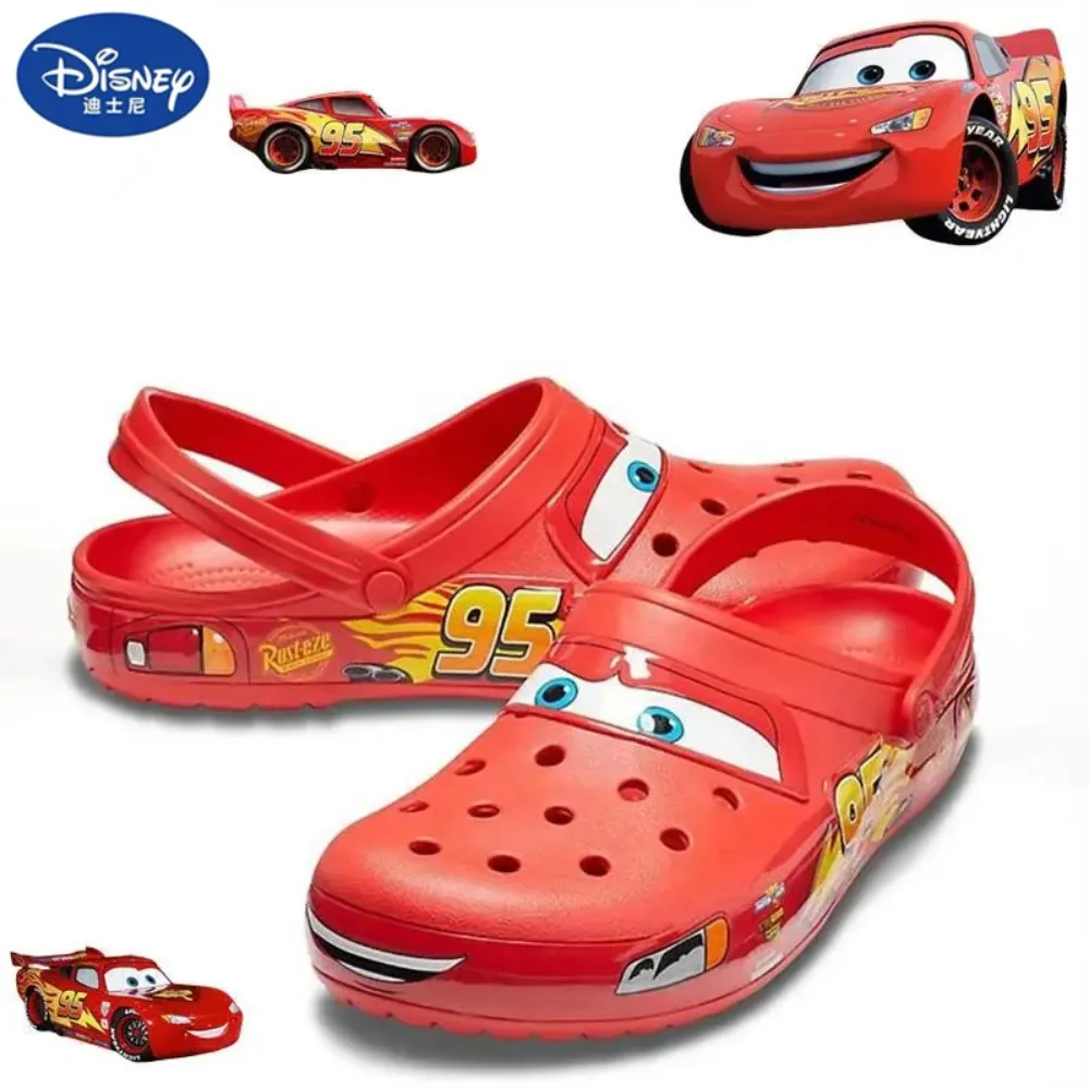 

Disney Lightning Mcqueen Pixar Outdoor Beach Slippers Cute Cartoon Anime Pool Anti Slip No95 Car Slippers Shoes Toys