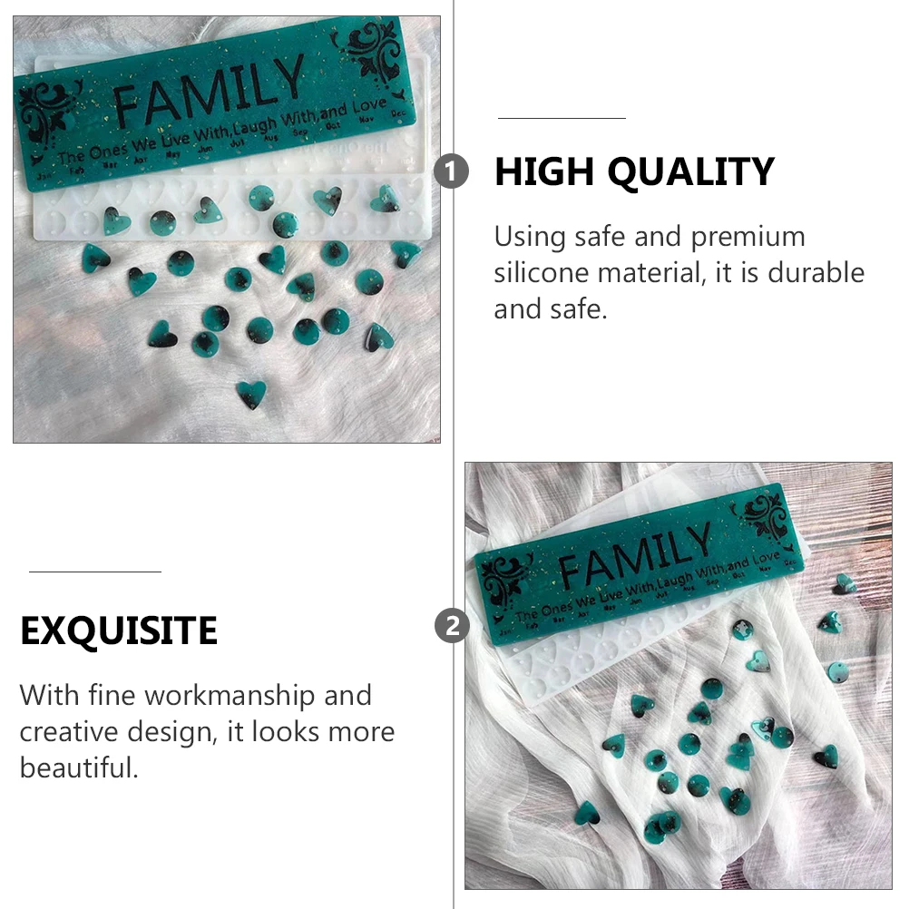 

Crystal Epoxy for Ornaments Diy Diy Tool Crafts Hanging Tag Casting Mold Home Decor Hanging Tags Casting Tool Jewelry