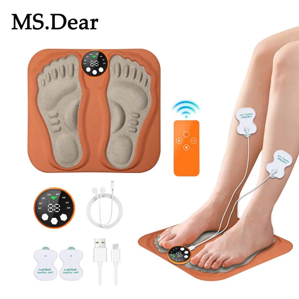 

3D Foot Massage Pad Micro-current Pulse Feet Muscle Stimulator Blood Circulation Relief Pain Slim Leg Foot Relax Massager Mat