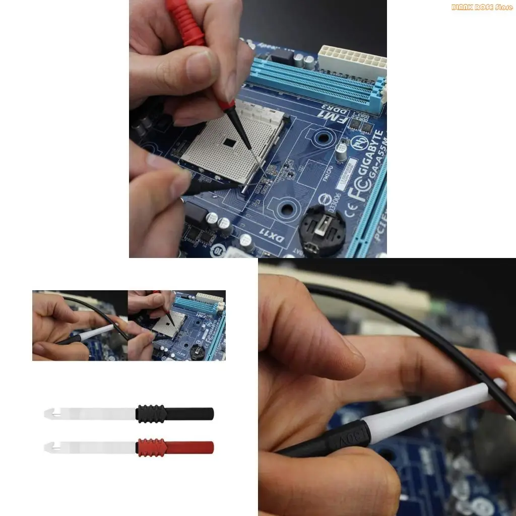 K1AE Multimeter Test Probe Back Probes Test Leads Extention Tester Pin Tip 30V