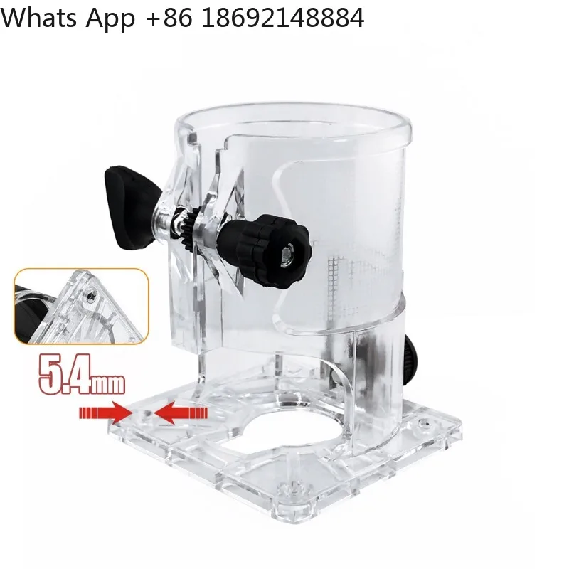 Transparent PP Trimmer Base Cover for  Woodworking Machine Power Tool Accessories
