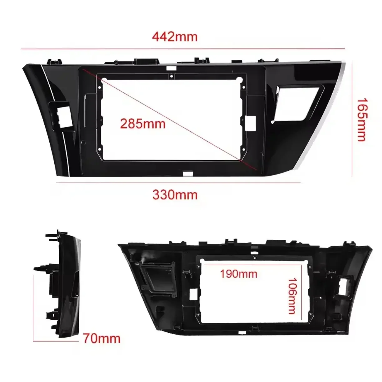 

Factory Hot Selling 2013-2016 Corolla Levin 10.1-inch Modified Radio Panel With Versatile Audio Panel Frame
