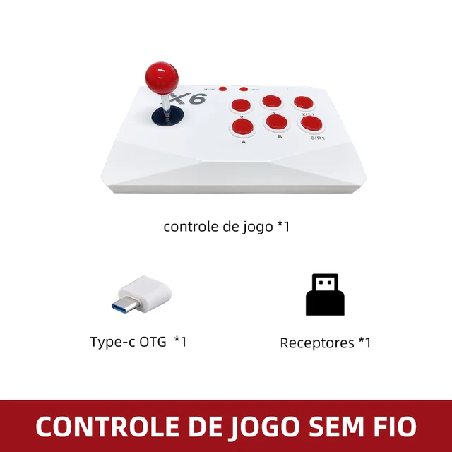 VILCORN X6 Arcade Joystick for M8 Game Stick 2.4G USB Wireless