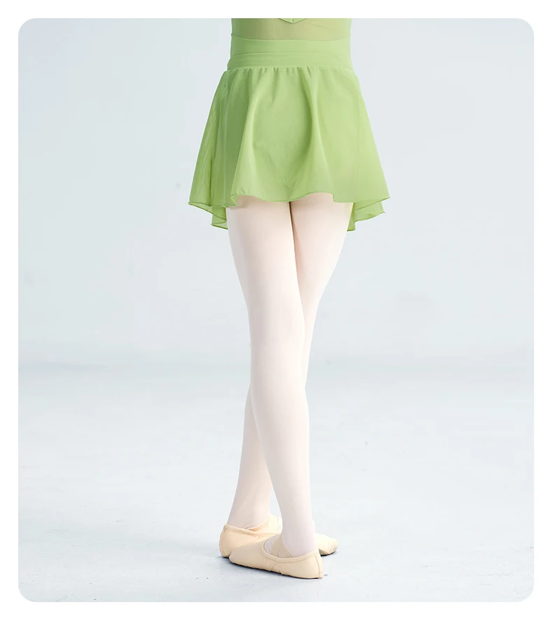 Kinder Mädchen Ballett Tanz Rock Elastische Taille Unregelmäßigen Rock Nylon Diagonal Kreuz Weiche Mesh Kurze Tanz Röcke – Detail 8