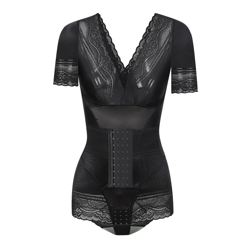 Prayger Women Slimming Body Shapers Girdles Bustier Corset Sleeves Belt Shapewear Modeling Bodysuits Waist Trainer Underwear
