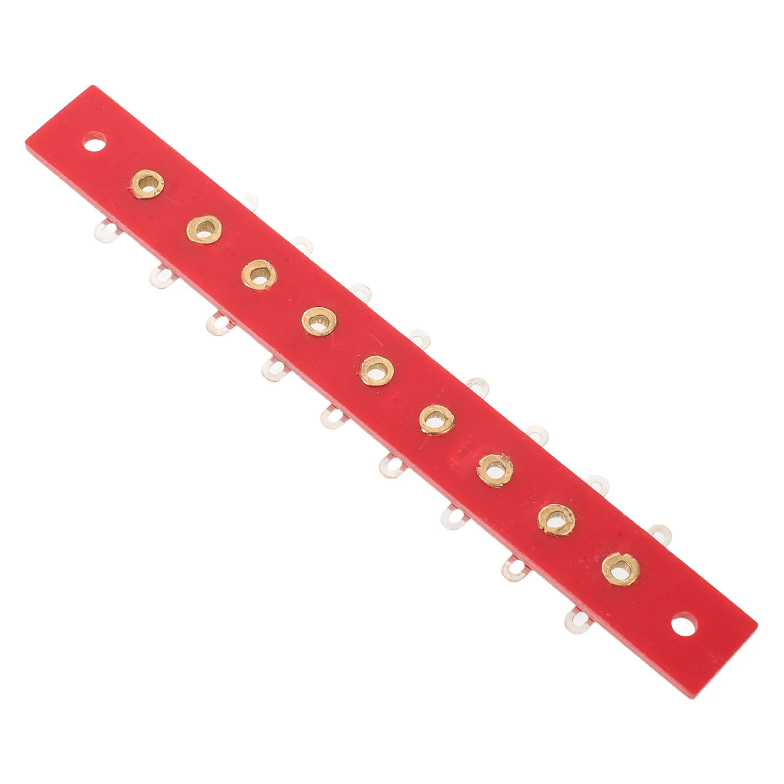 9 Position Audio Amplifier Terminal Strip Copper Spring Contact Heat Resistant Insulated Block for Hifi Tube Amp Professional