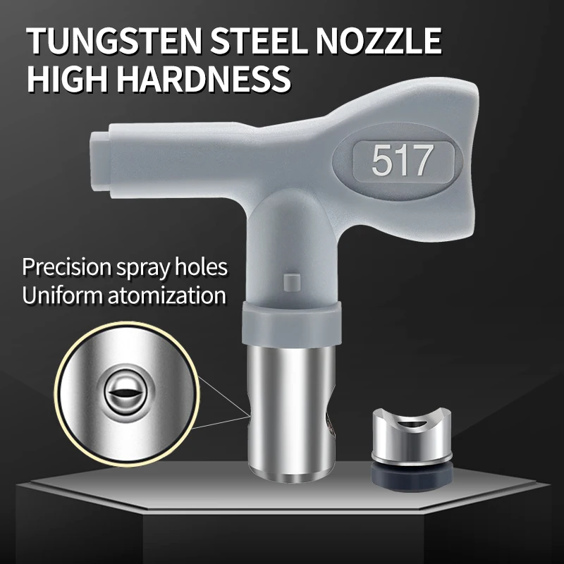 1 pz ugello ad alta pressione 2/3/4/5 tutte le serie heavy-duty grigio airless tips protezione ugello per spruzzatori pistola a spruzzo vernice e pistole XTR