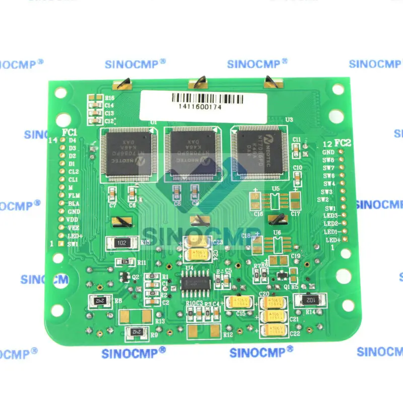 LCD Screen gauge panel Monitor YY59S00003F2 For Kobelco Excavator SK-6 SK-6E SK200-6E SK200-6 SK135 SK135SR 6 months warranty