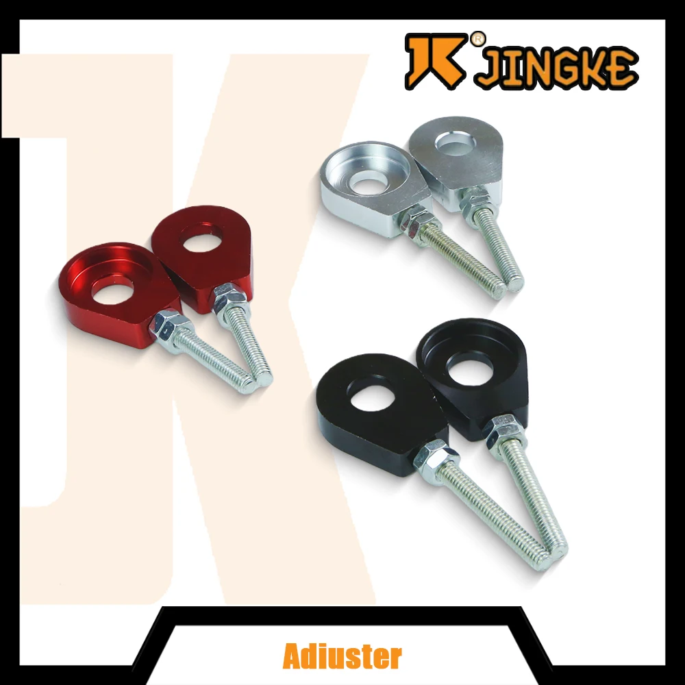 

2pcs 12mm Motorcycle Rear wheel axle hole Chain Tensioner Adjuster For 50cc 70cc 90cc 110cc 125cc Universal Accessories
