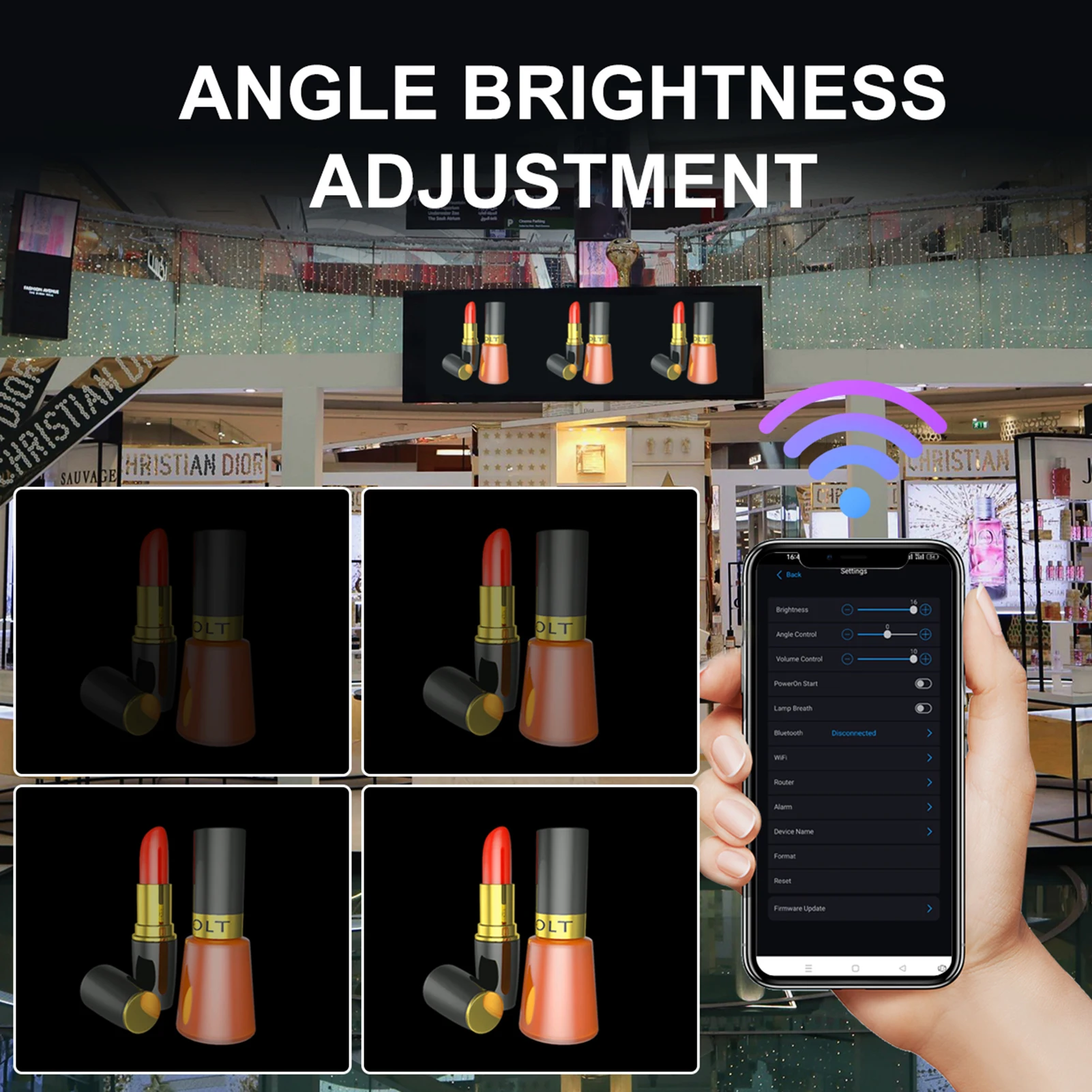 3D Advertising Hologram Fan 2K HD Naked Eye Advertising Machine Holographic Video Projector Store Advertising Publicize Tools