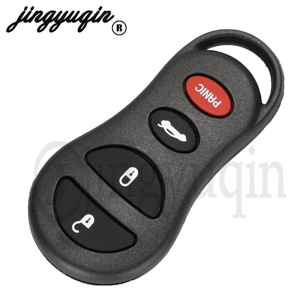 Jingyuqin 3/4 Buttons Remote Fob Car Key Case With Screwdriver For Chrysler For Dodge for Jeep Blade Car Key Shell