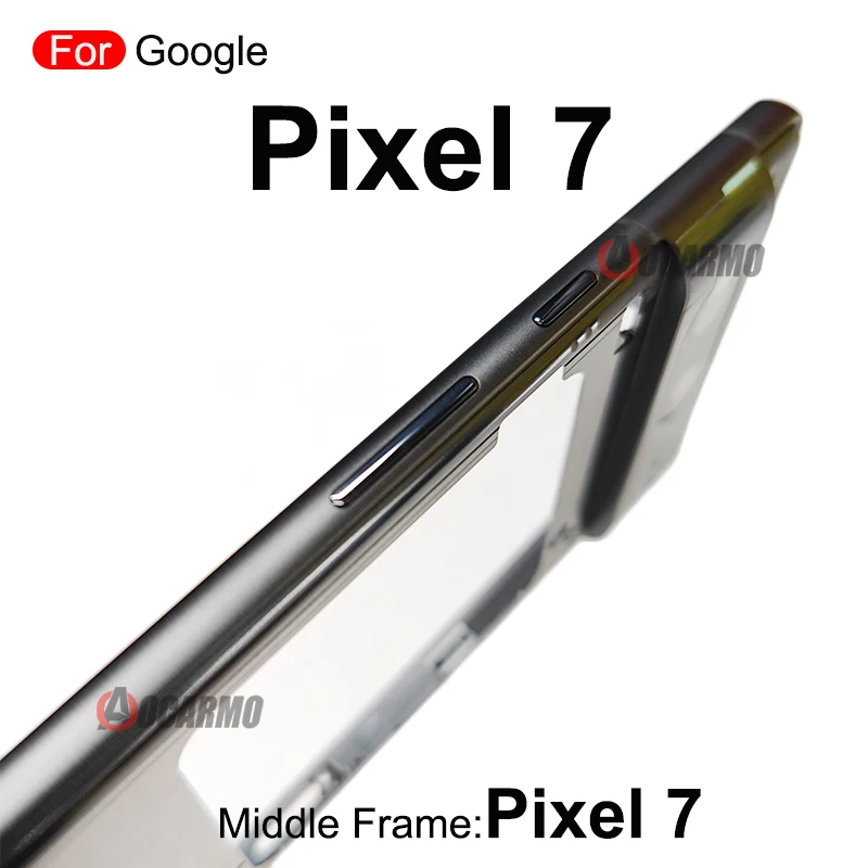 For Google Pixel 7 7Pro Middle Frame Cover With Side keys Buttons Replacement Repair Parts