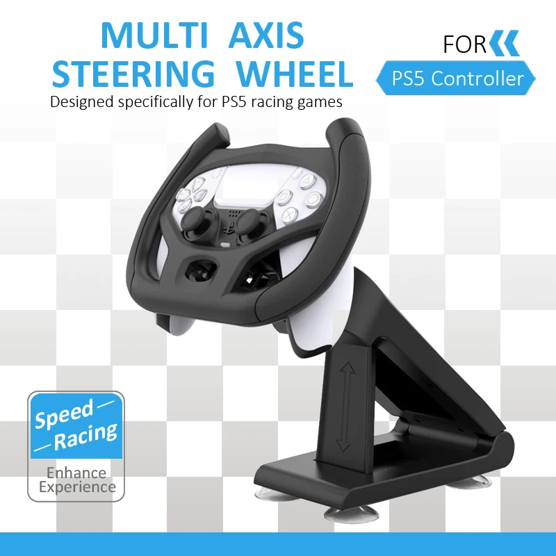 Racing Steering Wheel Parts Components Controller Attachment, 4 Ventosas para PS5, Jogo de corrida, Play Station 5 Acessórios