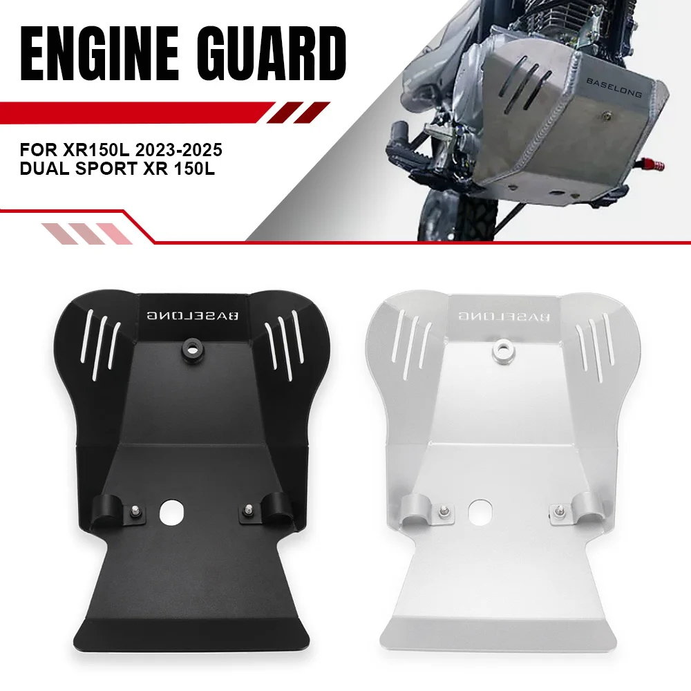 

Motorcycle Skid Plate Bash Frame Guard Under Engine Protection Cover For Honda XR150L 2023 2024 2025 Dual Sport XR 150L XR150 L