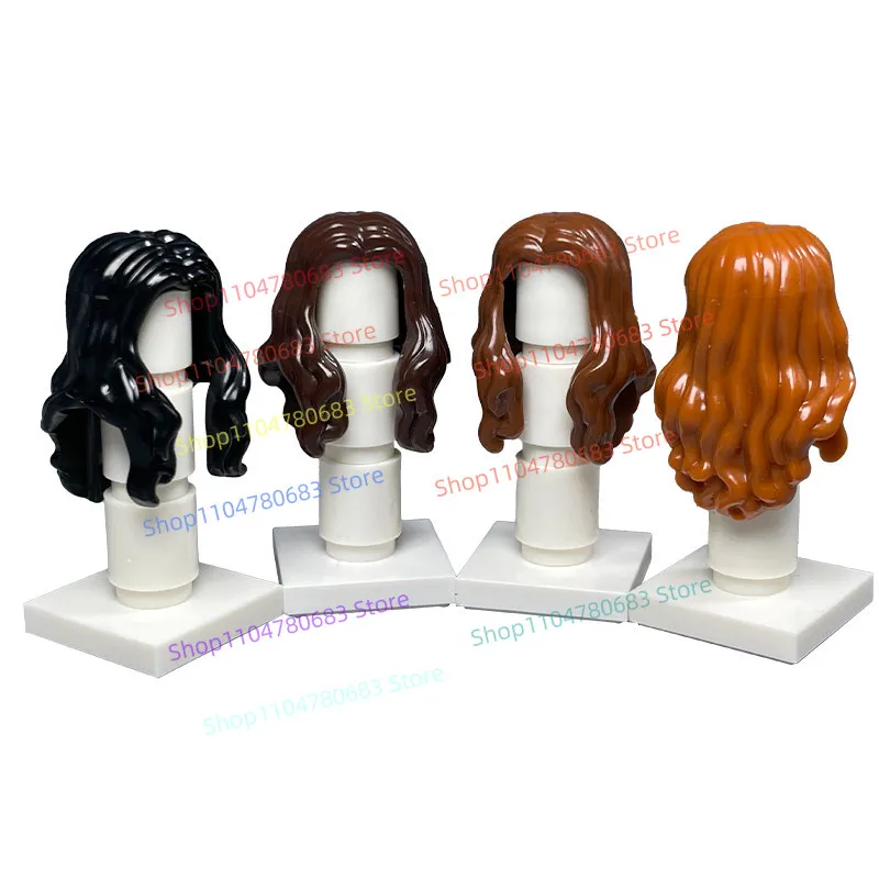 

MOC Building Blocks Assembly Accessories - Girls' Long & Curly Hair, Decorative Ornaments, Collectible Toys, Holiday Gifts