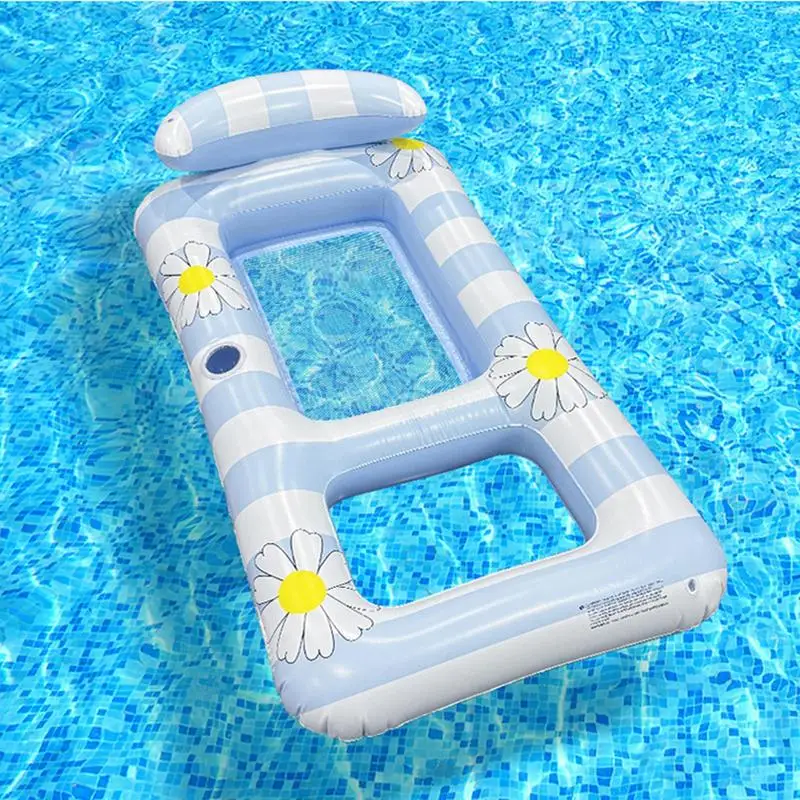 Pool Float Schwimmender Pool Stuhl Lounge Floats Ergonomische Kissen Unterstützung Bett Sofa Für Lake River Schwimmen Party Wasser Reise Boot