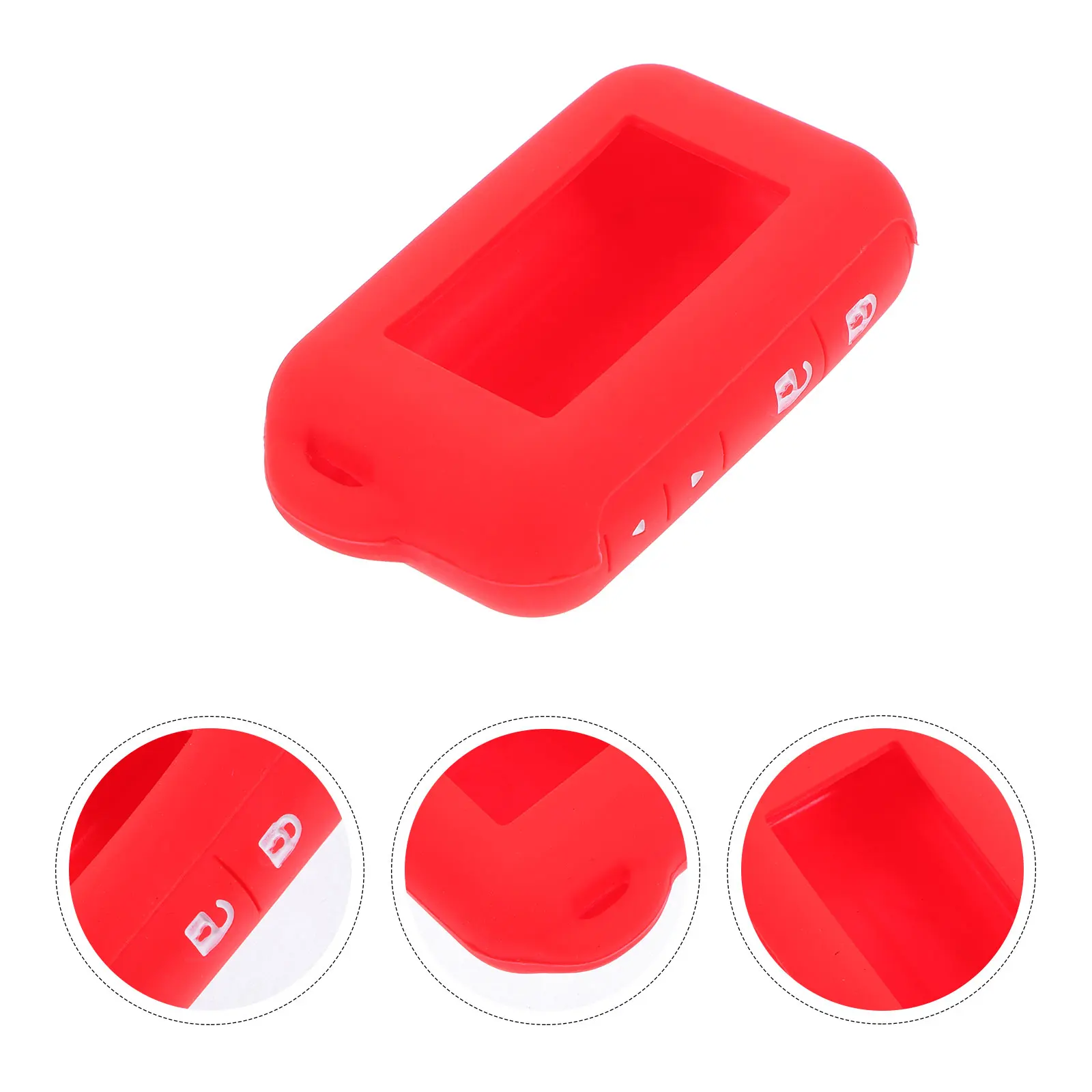 

Silicone Car Remote Key Cover Key Fob Protector Anti-Theft Alarm Shell Durable Waterproof Compatible For Starline E91
