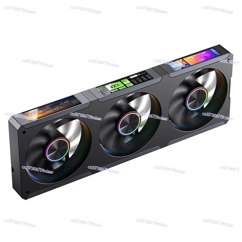 ZC-360B ARGB12CM * 3 chassis fan magnetic suction 3.38 inch * 3 screen software customization