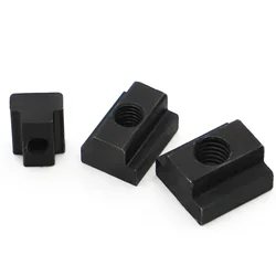 M6 M8 M10 M12 M14 M16 Zwart Oxide Afgewerkte Kwaliteit 8.8 Stalen Moer Getapt Door Sleuf T-moeren DIN508
