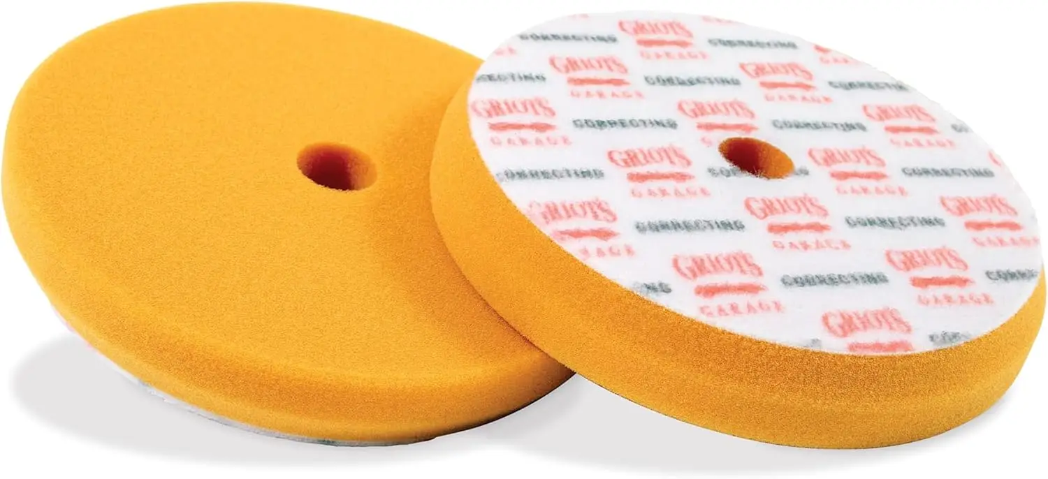 

Оранжевые поролоновые полировальные подушечки для детейлинга автомобилей, удаляют мелкие дефекты лакокрасочного покрытия, прочные и моющиеся, набор из 2 штук, 6,5 дюймов