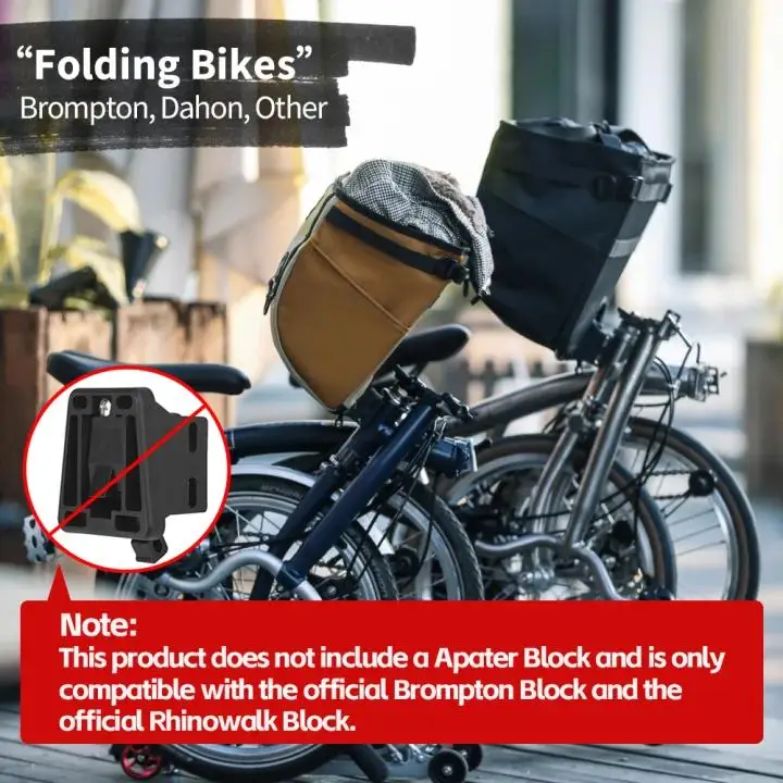 Rhinowalk Folding Bike Basket 17L/24L Handlebar Bag Pet Carrier